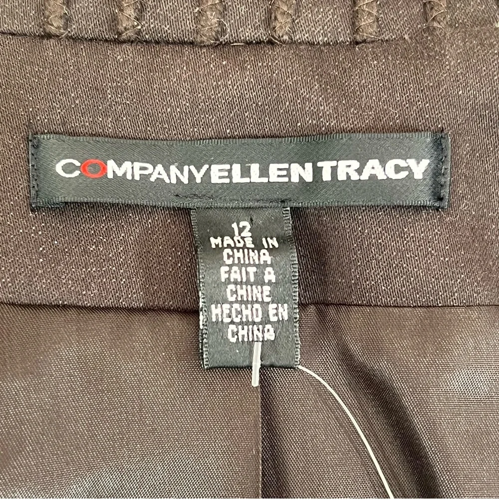 Vintage Company by Ellen Tracy Women’s Black Fringed Jacket/Blazer Size 12 - Picture 7 of 9